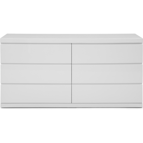 Anna Double Dresser in High Gloss White